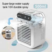 Ventilateur Climatiseur Portable Haute Qualité, Mini Rafraîchisseur d'Air USB Rechargeable
