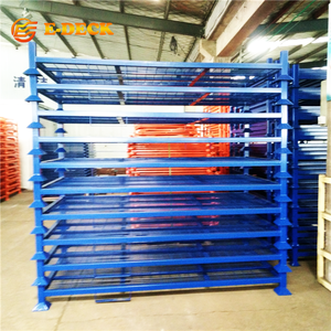 Rayonnage de stockage de pneus pliables empilables en acier doux Q235, démontable et robuste pour le transport - Product Image 6