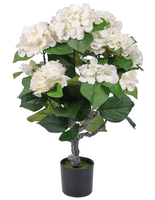 Tanaman Hydrangea Buatan Besar 70cm Warna Putih Biru dalam Pot, Hiasan Meja Rumah, Pernikahan, Pesta, Bunga dalam Pot