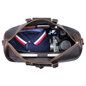 Mens di Cuoio Duffle Borsa Da Viaggio Marrone Palestra Sport Durante La Notte Week-End Borse Da Viaggio <span class=keywords><strong>per</strong></span> Le Donne <span class=keywords><strong>Aereo</strong></span> Dei Bagagli del Carry-On Sacchetto - Product Image 6