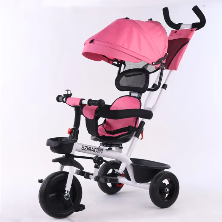 3 Wiel Baby Driewieler Baby (Driewieler 4 In 1)/Kinderen Driewieler Met Roterende Seat/Baby Driewieler