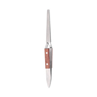 Pince à ongles courbée pour modelage, outil de pinçage rapide pour extension de gel, manche en bois, pinces à pointes, outils de manucure pour nail art