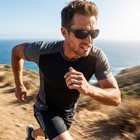 Lunettes de soleil pour hommes, lunettes de soleil de sport, de voyage et de loisirs, style classique et moderne.