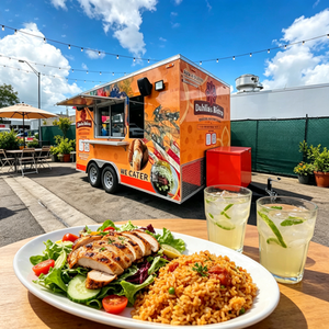 Camion de restauration pour burritos avec cuisine mexicaine professionnelle et station de préparation de plats chauds pour les entreprises de restauration de rue - Product Image 1