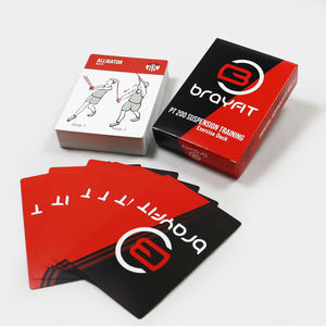 Jeu de cartes d'exercices de posture personnalisé avec boîte et livret, cartes en papier sportives imprimées en usine pour adultes - Product Image 4