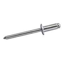 Fabricant de rivets aveugles DIN7337 Rivets aveugles pop en aluminium à tête plate de type ouvert