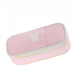 Extra Large Capacity Pencil Case with Custom Logo Printing - Durable Zippered <b>School</b> Stationery Organizer Pouch for Students - Product Image 4
