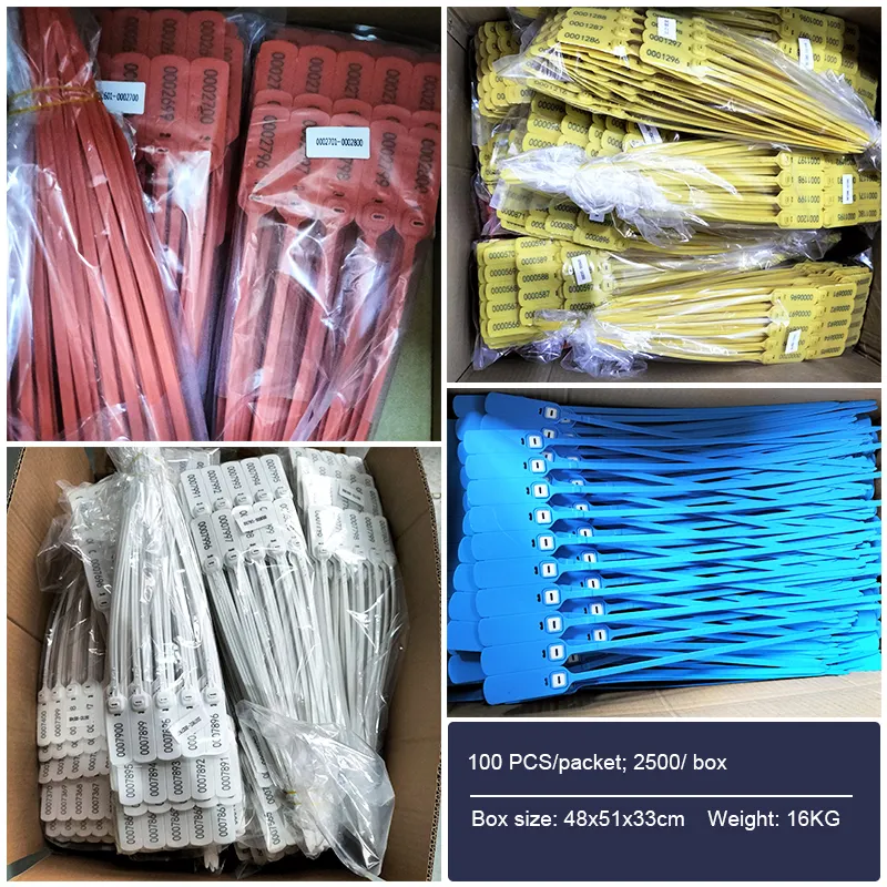 Supplier SDZL Disposable Security Tamper Evident Pull Tight Fire Extinguisher Tag Plastic Seal Security Ties Plastic