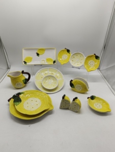 <strong>Lemon</strong> Shaped Ceramic Cookie <strong>Jar</strong>, 2024 Autumn Design - Product Image 2