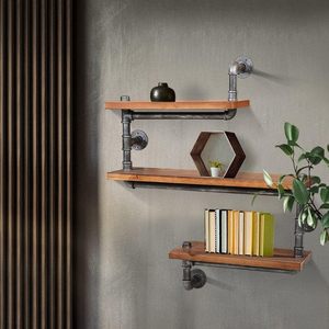 Estante de Livros de 85cm de Largura, Prateleiras para Banheiro, Estante de Exibição em Tubo, Suporte para Livros, Móveis para Casa, Escritório, Quarto, Sala de Estar, Cozinha - Product Image 3