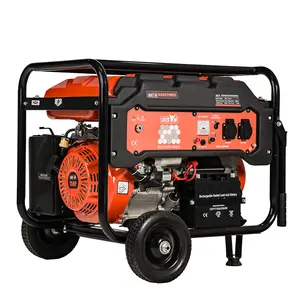 들소 회사 220V 190F 15Hp 6Kw 6Kva 백업 가솔린 발전기 핸들