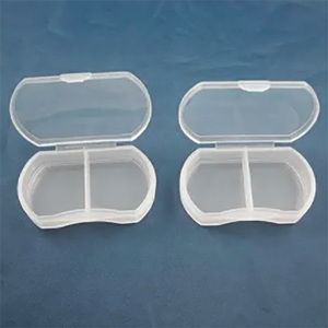<span class=keywords><strong>Promo</strong></span> Cadeaux Poche Taille 2 Compartiments Pilule Boîte De Rangement Petite Boîte En Plastique - Product Image 3