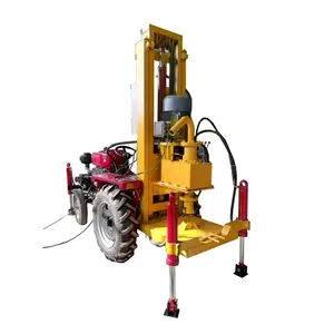 Easy to move convenient 150m 200m tractor mounted water well drilling rig