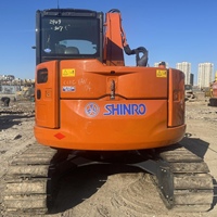 Excavatrice compacte Hitachi ZX75US-5B 2019, 7,5 tonnes, matériel de construction d'occasion en provenance du Japon