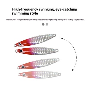 Señuelo de pesca artificial duro de plomo para lubina, tipo <span class=keywords><strong>sardina</strong></span>, con anzuelos de placa de hierro y doble anzuelo, para lances largos, para pesca en agua salada - Product Image 2