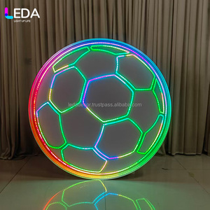 LEDA Custom RGB Metal <b>Football</b> and Basketball Light up <b>Glowing</b> Decorative Light for Wedding Birthday Event Decor - Product Image 1