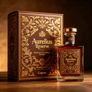 Boîte élégante personnalisée en argent avec impression UV pour champagne, <span class=keywords><strong>cognac</strong></span>, brandy, spiritueux de luxe, boîte d'expédition - Product Image 1