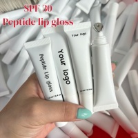 Baume à lèvres SPF 30 personnalisé à marque privée, végétalien, liquide, pailleté, maquillage, gloss à lèvres haute pigmentation, brillant et scintillant