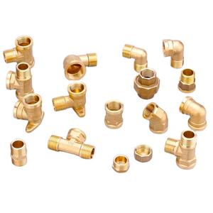 3/4 cara PPR Gas berulir kuningan kompresi PE pipa <span class=keywords><strong>fitting</strong></span> tembaga tabung cetakan air siku bersama kepala nomor Model - Product Image 2