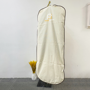 Bolsa de ropa de algodón y <span class=keywords><strong>lino</strong></span> de lona orgánica con logotipo personalizado, funda de <span class=keywords><strong>traje</strong></span> de longitud larga con diseño personalizado - Product Image 4