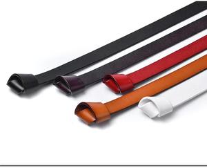 Cinturón anudado a la moda para <span class=keywords><strong>mujer</strong></span>, decoración fina con vestido, suéter, traje, cintura, cuero, abrigo versátil, cinturón pequeño para <span class=keywords><strong>mujer</strong></span> - Product Image 6