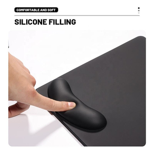 Factory <b>Custom</b> Brand Wireless Charger 15W Fast Charging PU Leather <b>Mouse</b> <b>Pad</b> with Wrist Rest for Office Use Stock - Product Image 2