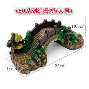 Paisaje decoración <span class=keywords><strong>puente</strong></span> acuario pecera <span class=keywords><strong>puente</strong></span> Artificial resina equipo accesorios ornamento <span class=keywords><strong>cueva</strong></span> acuática mascota pez - Product Image 2