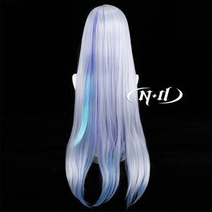 Nd Chất Lượng Cao Tổng Hợp Ren Cosplay Tóc Giả Cho Genshin Tác động Skirk Chịu Nhiệt Nước Sóng Cho Truyện Tranh Con Chủ Đề - Product Image 3