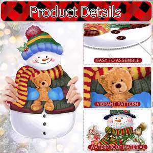 9 Pcs Giáng Sinh Sân Dấu Hiệu Với Cổ Phần Giáng Sinh Người Tuyết Sân Cổ Phần Mùa Đông Ngoài Trời Giáng Sinh Sân Trang Trí Kỳ Nghỉ Vườn Dấu Hiệu - Product Image 3