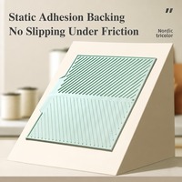 Tapis de séchage en silicone imperméable pour vaisselle, tapis de comptoir de cuisine, sous-tapis pour planche à découper, support de séchage pour ustensiles sous l'évier