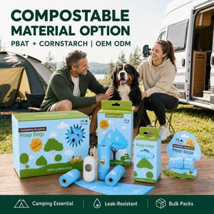 Private Label Factory PBAT Starch <b>Compostable</b> Pet Waste <b>Bags</b> for Eco Pet Brands Private Label Custom Packaging - Product Image 4