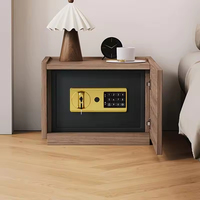 Table de chevet intelligente populaire en bois avec coffre-fort secret et compartiment caché, mobilier de chambre à coucher pour la maison, l'hôtel et le bureau
