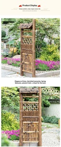 Cancello e Recinzione <span class=keywords><strong>in</strong></span> Bambù Naturale per Esterni, Decorazione per Villa, Giardino e Cortile, Divisorio <span class=keywords><strong>in</strong></span> Bambù Viola - Product Image 6