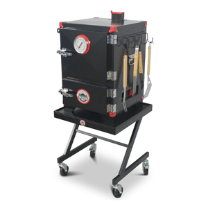 Support de suspension pour fumoir en bois et acier et outils de barbecue pour fumoir - Product Image 3