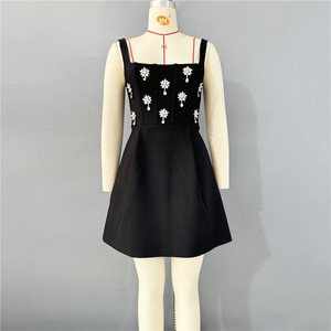 Vestido elegante de manga larga con cuello redondo para mujer, vestido de encaje en contraste, ajustado, Color sólido, cintura con volantes, cena, fiesta, vestido de novia - Product Image 6