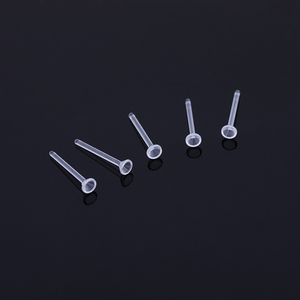 ब्लूज़ थोक पारदर्शी 3 4 5 मिमी पतला रेसिन स्टड ईयररिंग्स हाइपोएलर्जेनिक डिय कान स्टड एक्सेसरीज गहने निष्कर्ष - Product Image 6