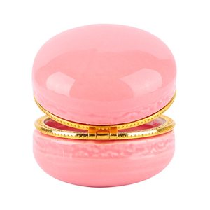 Belle boîte à bijoux en céramique rose anneau bibelot organisateur Macaron <span class=keywords><strong>Limoges</strong></span> bibelots boîtes dans la boîte <span class=keywords><strong>de</strong></span> présentation - Product Image 3