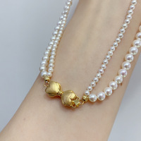 Bijoux Ehao Shenzhen – Fermoir Papillon Vague Lanterne en Or 18 carats avec Perle et Grain Fin