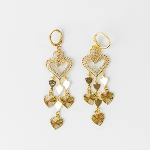 Boucles d'oreilles en or 18k de haute qualité, vente directe d'usine, pendentif haut de gamme, série de boucles d'oreilles en diamant pour femmes