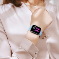 Bracelet de montre sport en silicone écologique Tengyue avec fermoir papillon pour Apple Watch Series, plusieurs couleurs disponibles