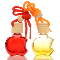 Vente en gros de flacons diffuseurs de parfum pour voiture en verre de 10 ml, multicolores et de formes variées, avec bouchon à vis