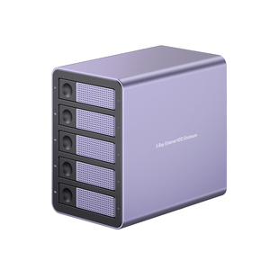 Thiết kế mới <span class=keywords><strong>5</strong></span> BAY HDD Docking Station đĩa cứng trường hợp đối với 3.<span class=keywords><strong>5</strong></span> ''2.<span class=keywords><strong>5</strong></span>'' inch đĩa cứng với USB C Adapter - Product Image 1