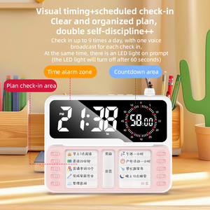 <span class=keywords><strong>2025</strong></span> kỹ thuật số giảng dạy đồng hồ báo thức thời gian nói chuyện 24 báo động tùy chỉnh nhắc nhở danh sách kiểm tra danh sách việc cần làm huấn luyện viên ngủ - Product Image 3