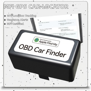 เครื่องติดตาม GPS ไร้สายที่ได้รับการรับรอง MFi ใช้งานร่วมกับ OBD สำหรับค้นหารถยนต์ แอป IOS สำหรับติดตาม ดูตำแหน่ง และนำทางรถยนต์ ใช้งานได้กับ Apple iPhone และ iPad - Product Image 3