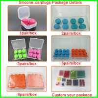 Tapones para los Oídos de Silicona Suave Reutilizables Hechos a Medida, 1 Par, Impermeables, Cancelación de Ruido, para Dormir y Nadar