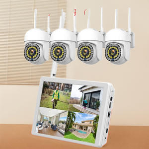 Kit WiFi Sistema di Telecamere di Sicurezza Wireless con Monitoraggio su Schermo Registratore NVR Visione Notturna e Rilevamento Allarmi - Product Image 1