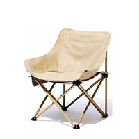 Chaises de plage légères de chaise de camping de randonnée portative pliante avec des poches latérales