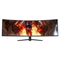 Monitor para Juegos de 49 Pulgadas, Ultra Ancho, 5K, 240Hz, Curvo 1500R, Retroiluminación LED, Panel MVA, Tiempo de Respuesta de 1ms, Brillo de 300cdm2
