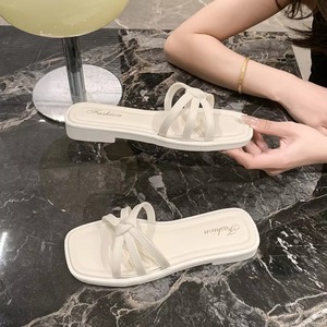 Sandales tongs pour femmes, style coréen tendance, décontractées, confortables, respirantes, légères, antidérapantes, nouvelle collection été - Product Image 4
