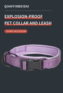 Correas tácticas reflectantes para perros grandes, arnés de nailon para mascotas con cuerdas para el pecho y los hombros, Correa y Collar para perros fáciles de usar - Product Image 6